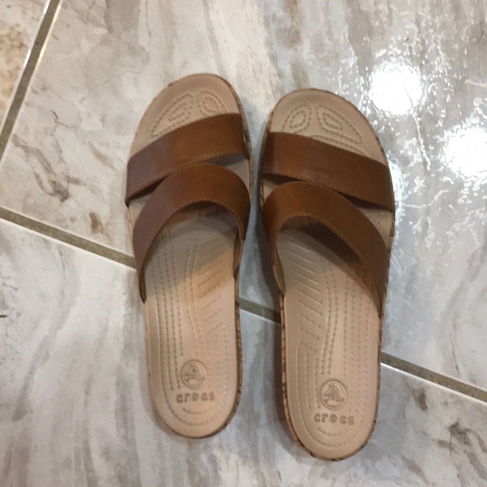 Croc Mini Wedge Sandals